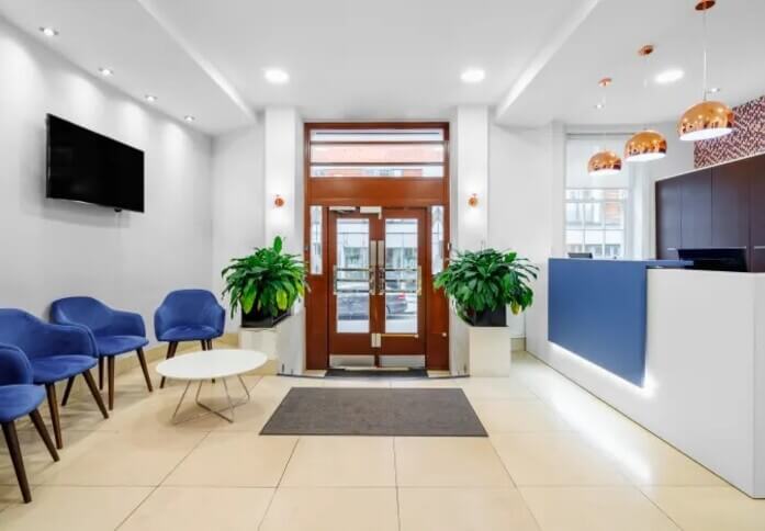 The reception at Bolsover Street, Regus (Fitzrovia)