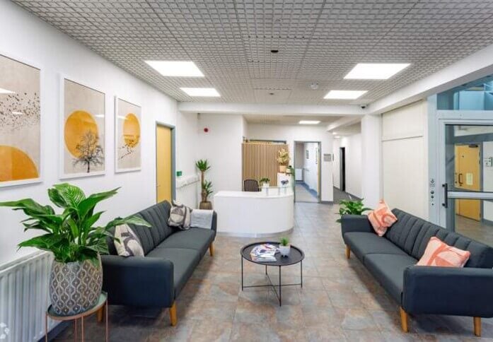 Reception area at King Street, NewFlex Limited in Derby