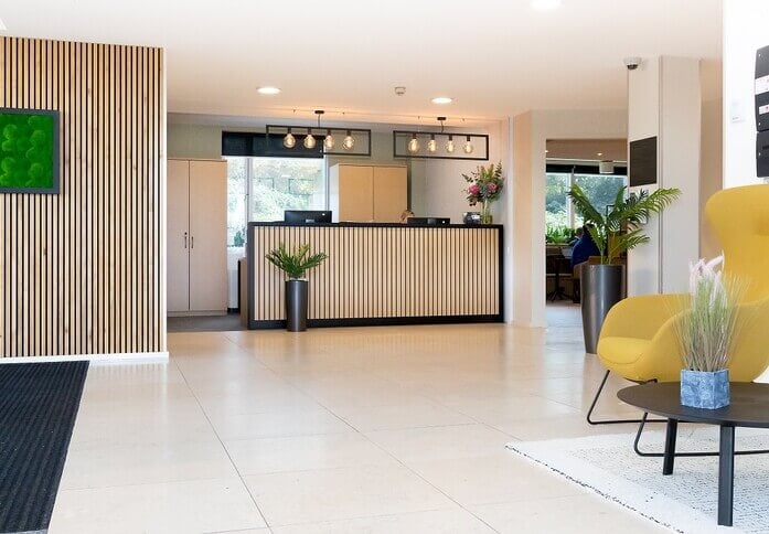 Reception at Kestrel Court, Pure Offices in Bristol, BS1 - South West