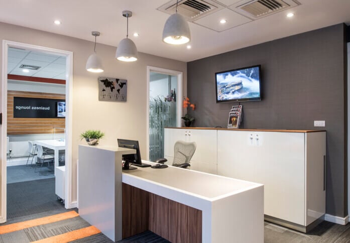 Reception in East Road, Regus, Cambridge