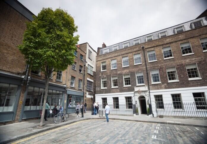 The building at Dallington St, The Office Group Ltd. (FORA), Clerkenwell