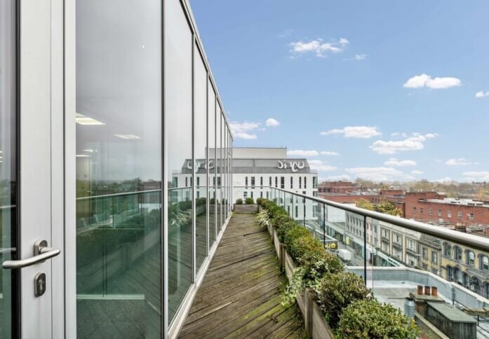 The roof terrace at Beadon Road, Romulus Shortlands Limited in Hammersmith, W6 - London