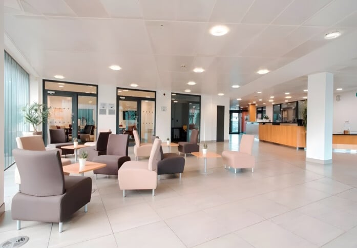 The foyer at Frederick Road, Oxford Innovation Ltd (Salford, M3)