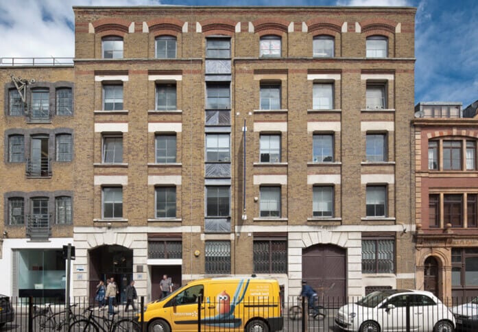 Building outside at Whites Row, Lenta, Spitalfields