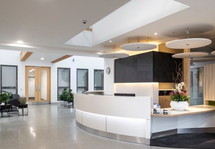 Reception at Park Approach, Pure Offices in Leeds, LS1