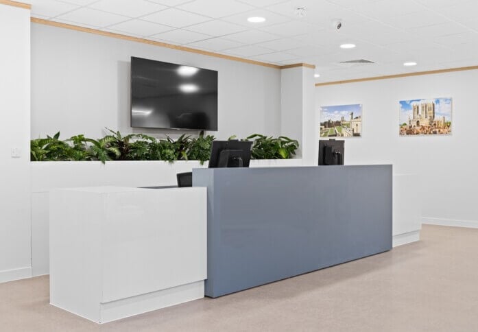 Reception at Crusader Road, Regus in Lincoln, LN6