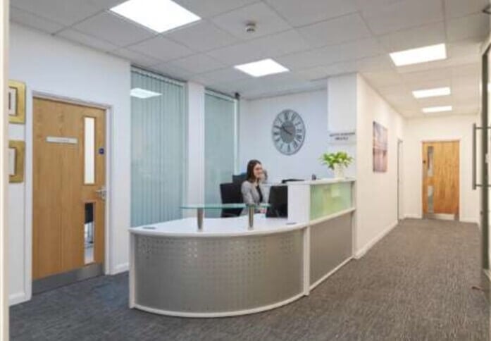 Reception area at Minories, Pennine Way Ltd in Aldgate