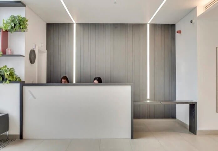 Reception area at Calthorpe Road, Regus in Birmingham