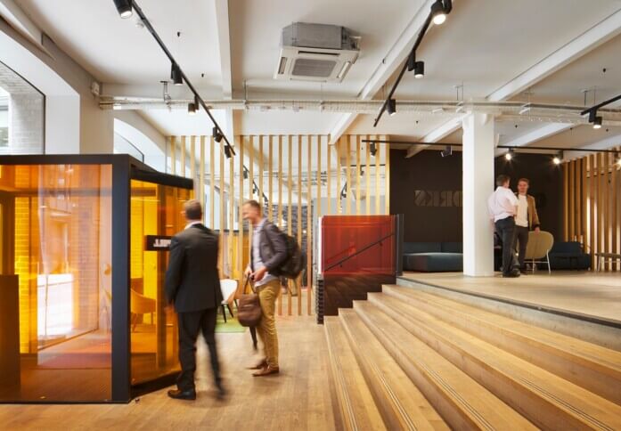 Foyer area in Hatfields, Workspace Group Plc, Waterloo