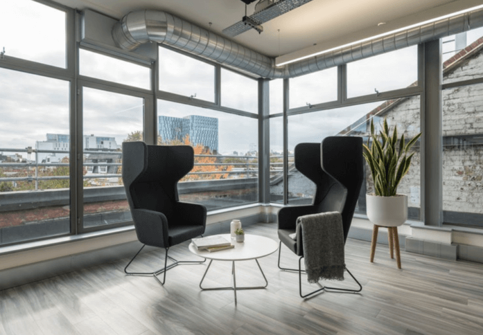 Breakout area at Lighterman House, Kitt Technology Limited in King's Cross, WC1 - London