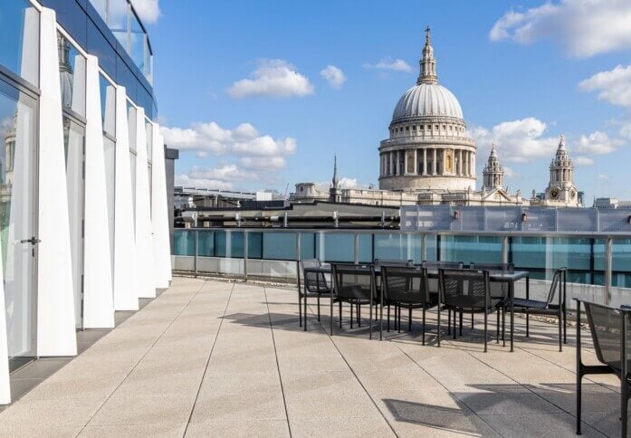 Roof terrace at Cannon Street, Romulus Shortlands Limited, EC4 - London