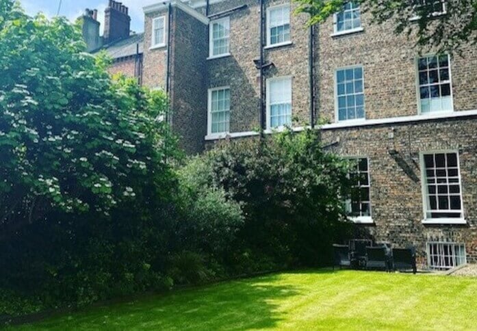 Roof terrace at Bootham, Blake House in York, YO1