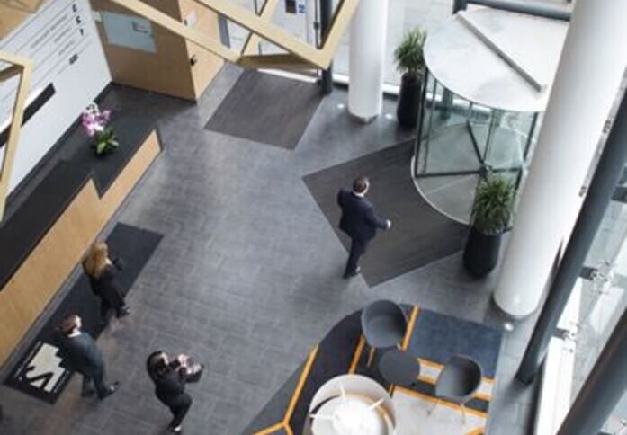 The foyer at West Regent Street, Wizu Workspace (Glasgow)