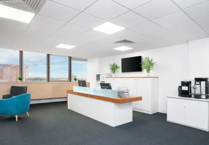 The reception at Toll House Hill, Regus in Nottingham