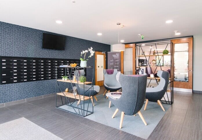 A breakout area in Cheltenham Office Park, Pure Offices, Cheltenham, GL50 - South West