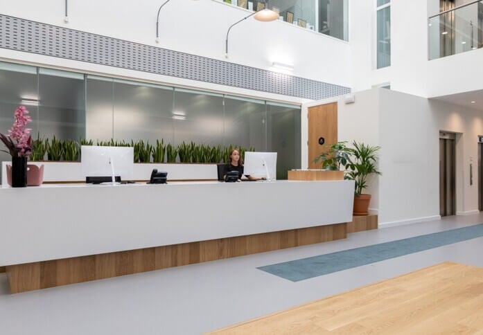 The reception at Parkway, Regus in Fareham