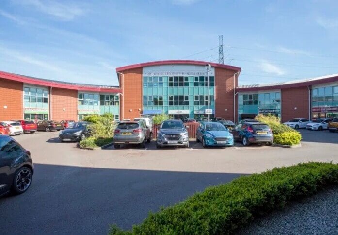 The building at Orbital Plaza, Regus, Cannock