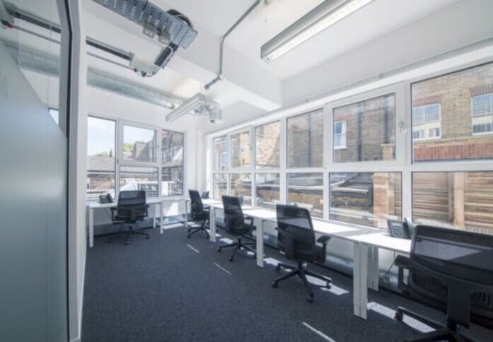 Dedicated workspace in Fishers Lane, Podium Space Ltd, Chiswick