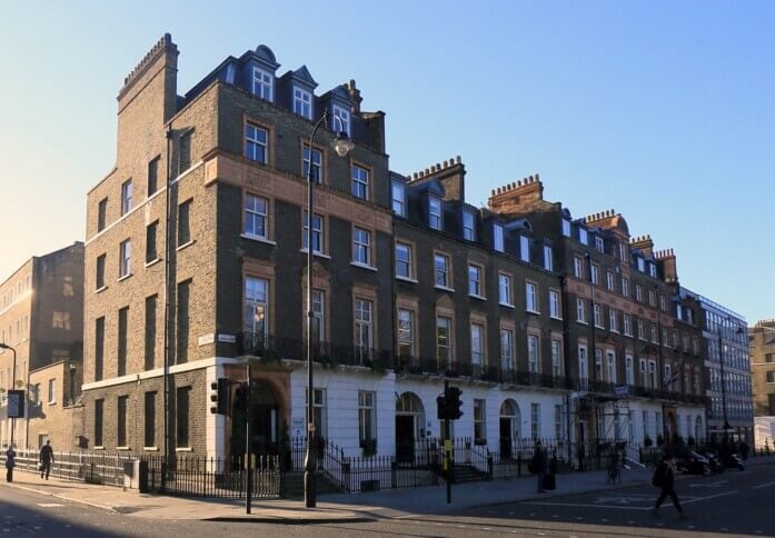 The building at Podium Space Ltd in Russell Square