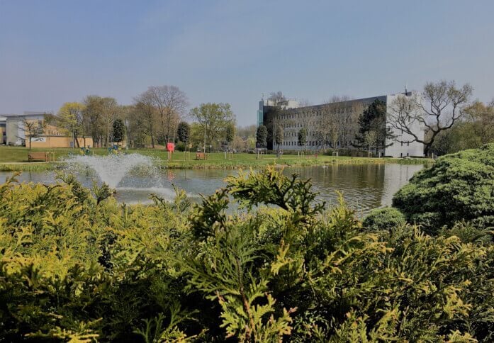 Outdoor space at Rutherford House, United Business Centres (from 20/04/2015 UBC UK Ltd) in Warrington, WA1 - North West