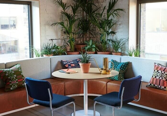 Breakout space in Devonshire Square, WeWork (Liverpool Street)