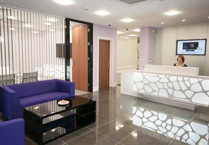 Reception at Wilds Rents, Curve Serviced Offices in Borough