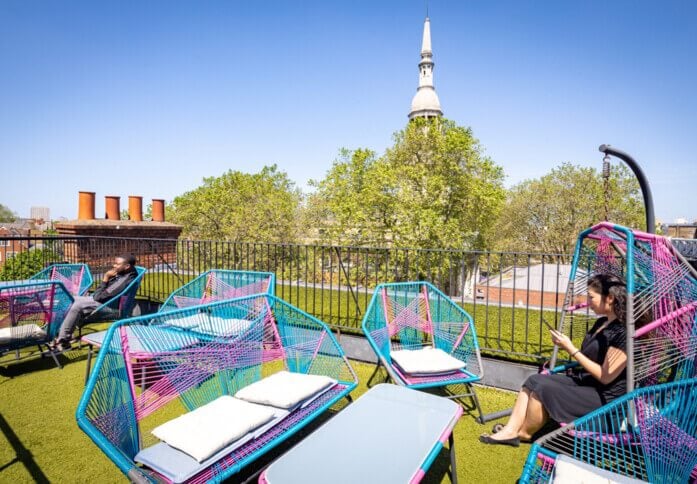 The roof terrace at Shoreditch High Street, Landmark Space in EC1 - London