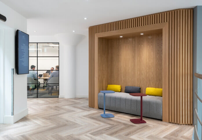 Breakout area at Mortlake High Street, Glenstone Property PLC