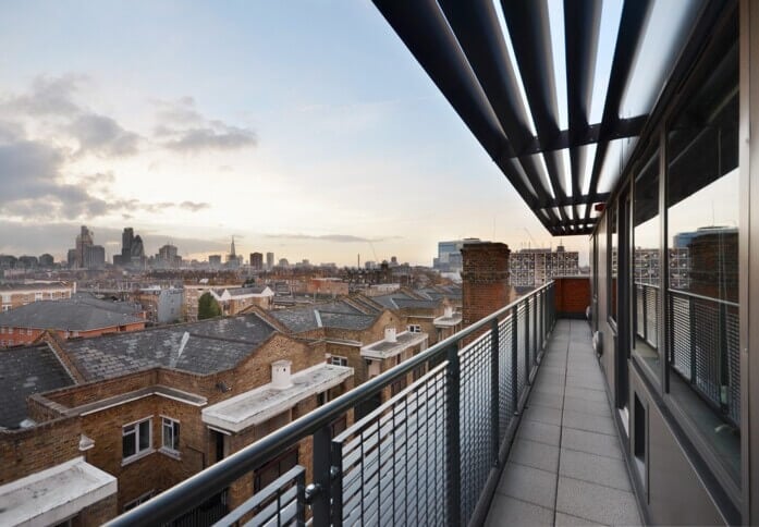 Balcony/terrace at Coventry Road,Workspace Group Plc, Bethnal Green