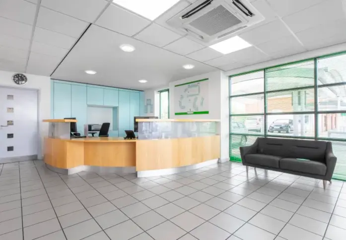 Reception area at Andersons Road, Regus in Southampton