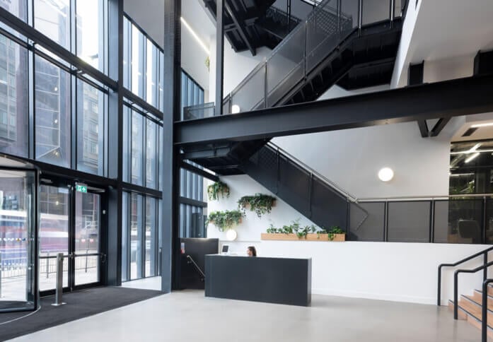 Reception area at Bothwell Street, Commercial Estates Group Ltd in Glasgow