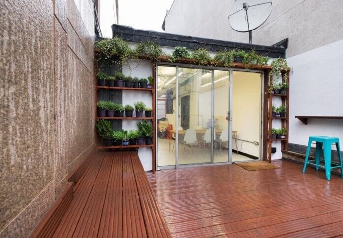 Roof terrace at Clothier Street, Workhouse One Ltd in Liverpool Street