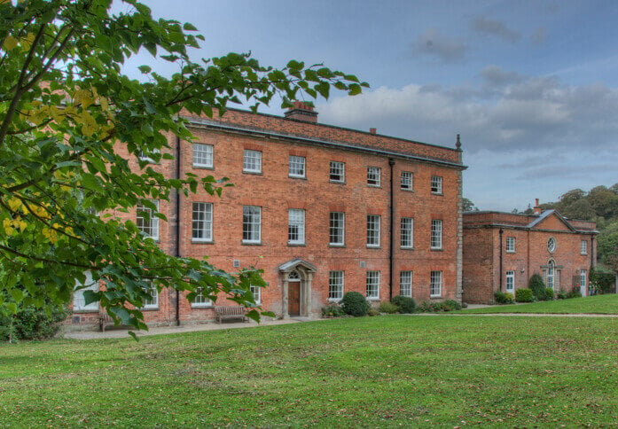 The building at Staunton Harold Hall, Lion Court Ltd in Ashby de la Zouch