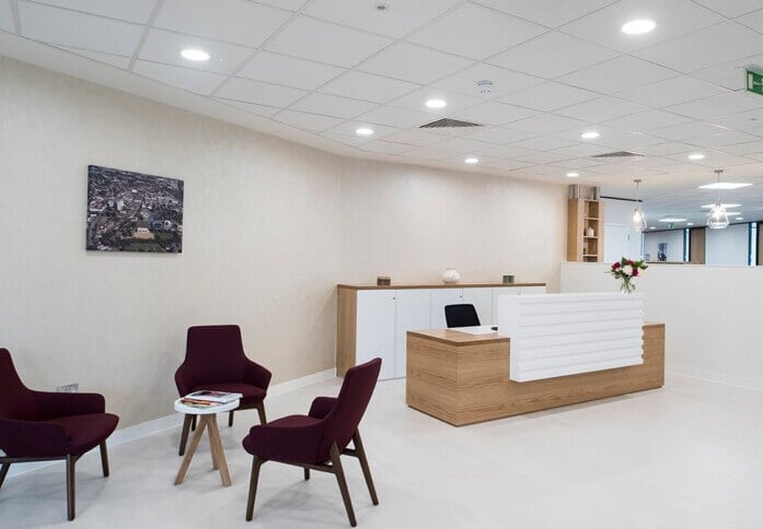 Reception area at Park Street, Regus in Ashford