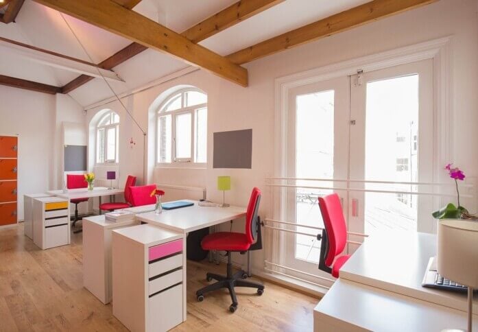 Shared deskspace at Little Russell Street, Born Freelance Limited in Bloomsbury