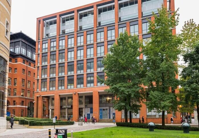 Building outside at Brindley Place, WeWork, Birmingham