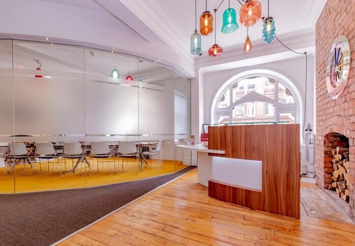 Reception area at King Street, The Offices Northwest Limited in Manchester