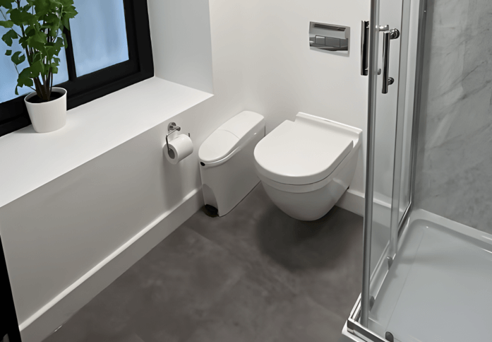 Bathroom facility at 21 Grosvenor Gardens, Hubflow Ltd (Belgravia, SW1 - London)