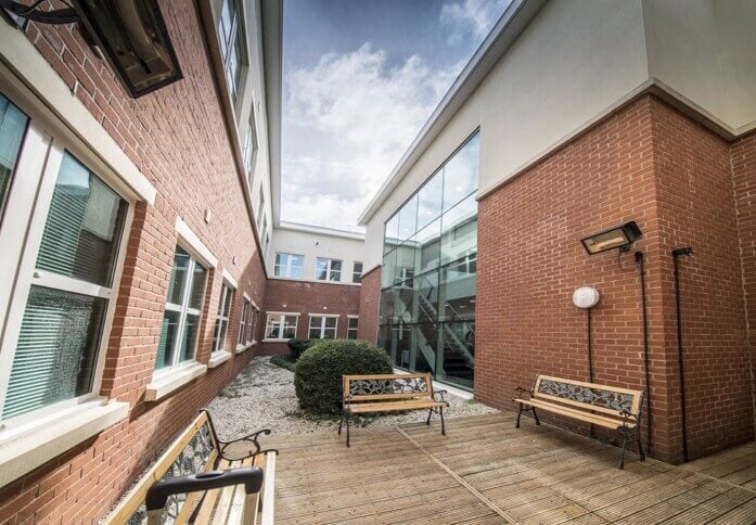 Courtyard area Capability Green, Regus in Luton