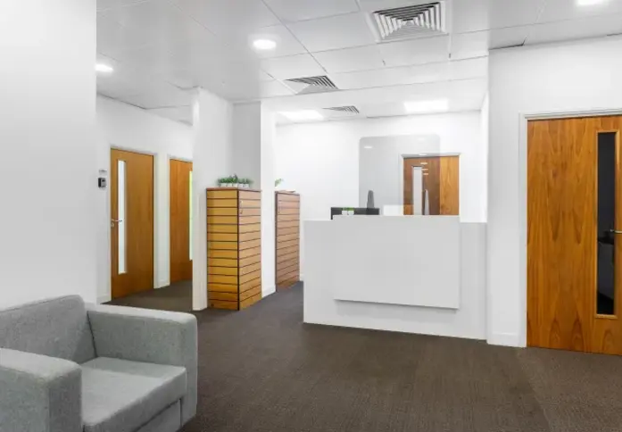 Reception area at Bark Street, Regus in Bolton