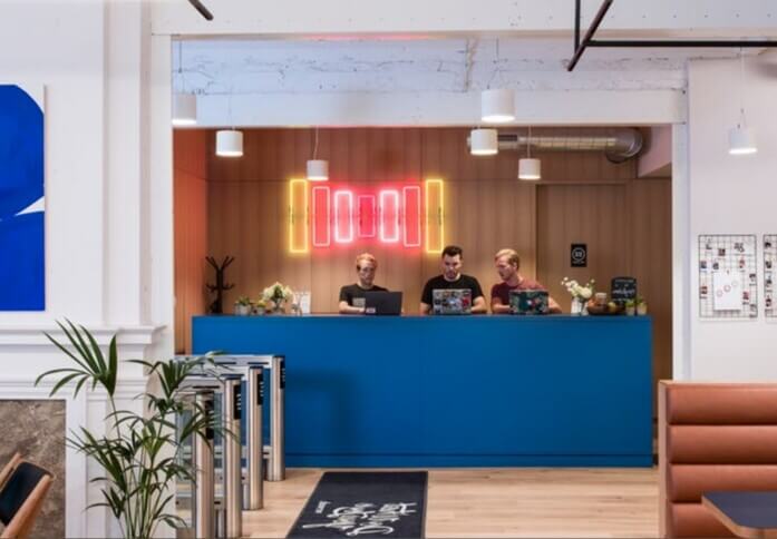 Reception in Marylebone Road, WeWork