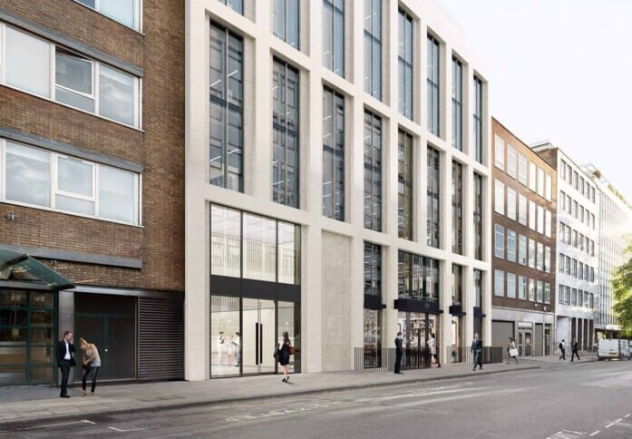 The building at Berners Street, The Office Group Ltd. (FORA), Noho