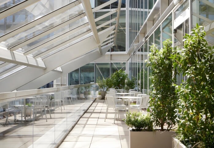 The roof terrace at 201 Bishopsgate (Storey), The British Land Company PLC (Managed, MUST ACCOMPANY ON VIEWING) in Bishopsgate, EC1 - London