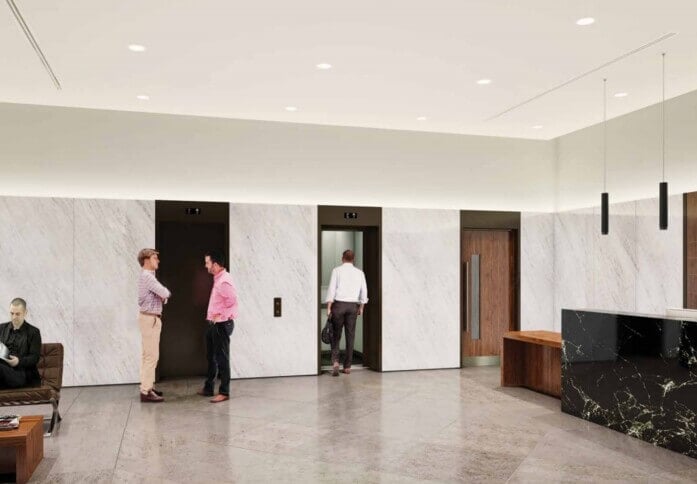 Reception area at Sloane Avenue, Kensington Office Group in Chelsea