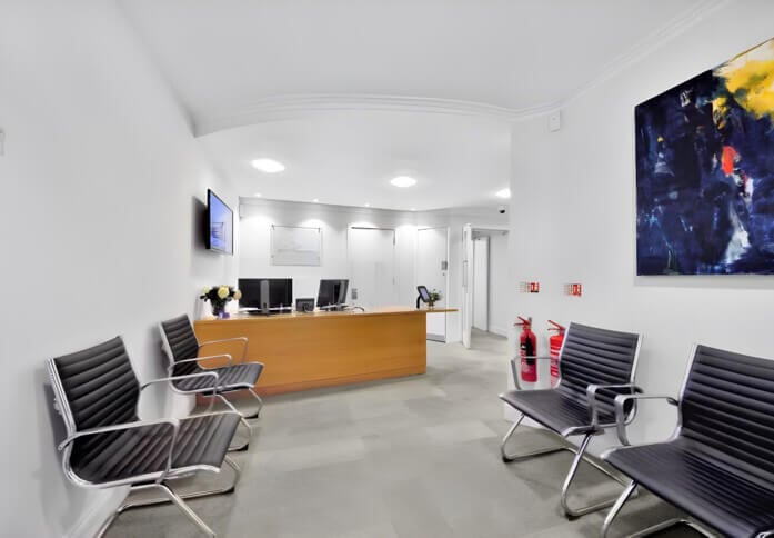 Reception area at Hill Street, OSiT in Edinburgh, EH1