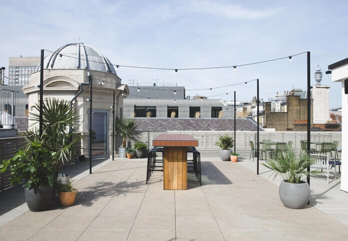 Roof terrace in Wimpole Street, The Office Group Ltd. (FORA), Marylebone, NW1 - London