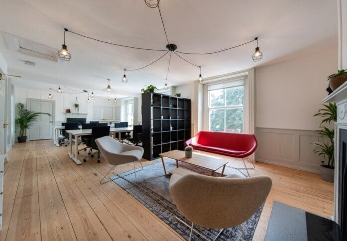 A breakout area in Dalston Lane, Canvas Offices