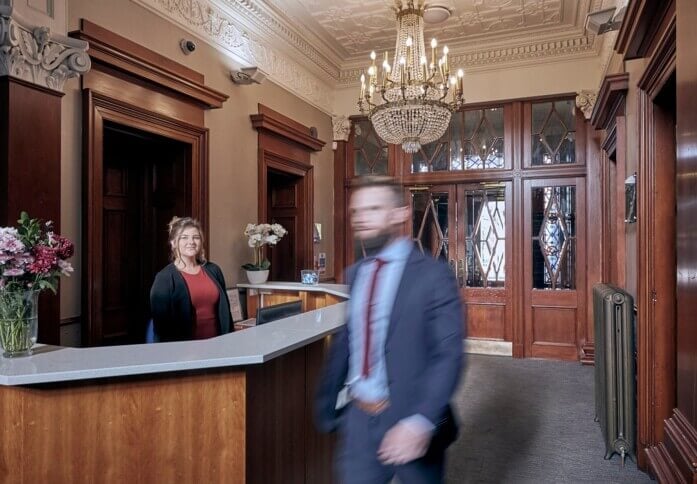 Reception area at 9 Queens Road, NewFlex Limited (previously Citibase) in Aberdeen