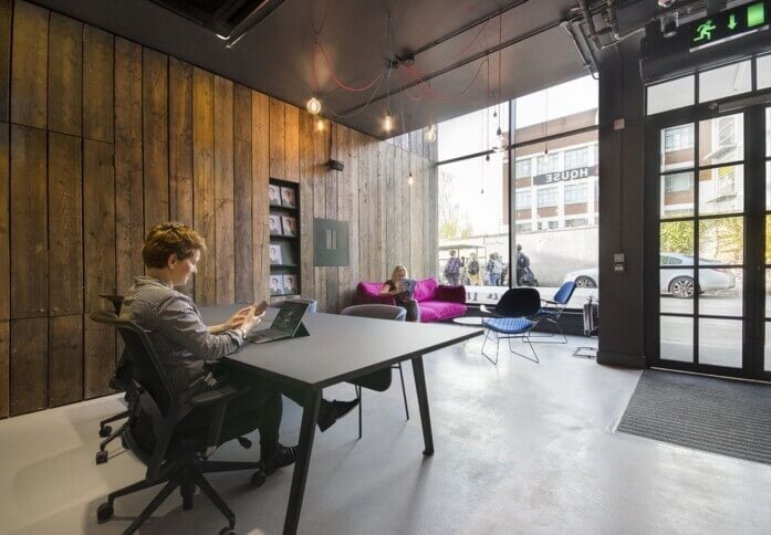 Reception at Clarendon Road, Workspace Group Plc in Wood Green