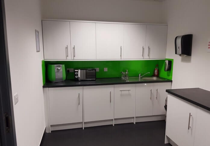 Kitchenette at London Road, Regus in Camberley